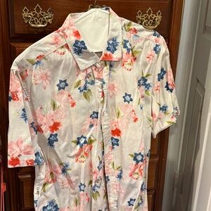 Men's Tommy Bahama jean short sleeve button shirt size XL